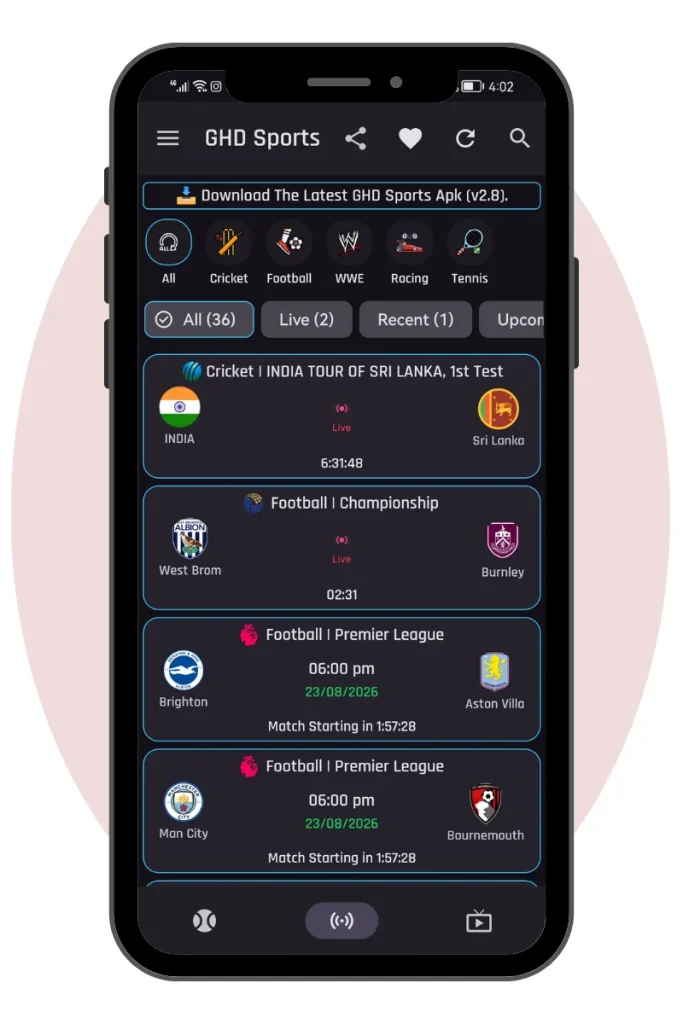 GHD Sports Apk