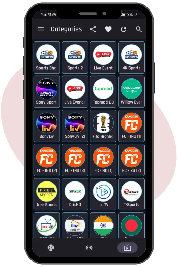 GHD sports - sports channels